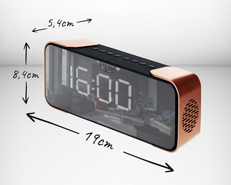 Radio modinātājs ar Bluetooth  AD 1190 Copper