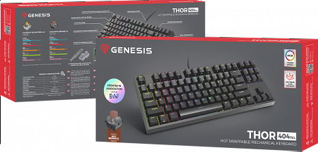 Klaviatūra THOR 404 TKL RGB NKG-2071