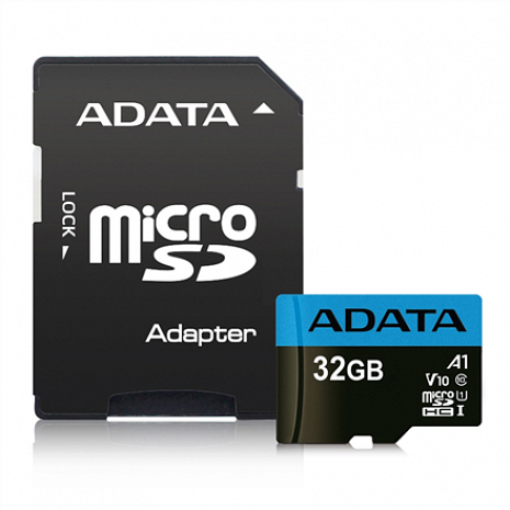 Atmiņas karte ADATA Premier UHS-I 32 GB, microSDHC, Flash memory class 10, Adapter AUSDH32GUICL10A1-RA1