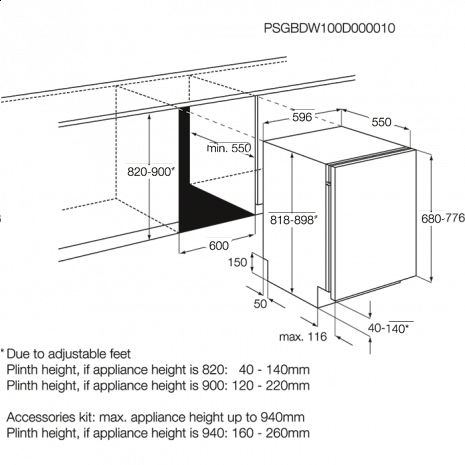 Посудомоечная машина  F88702VI0P