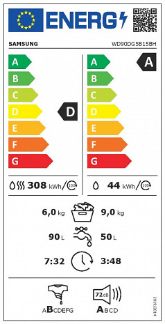 Veļas mašīna  WD90DG5B15BHLE