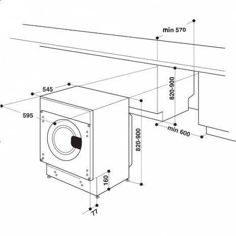 Стиральная машина  BI WDWG751482 EU N