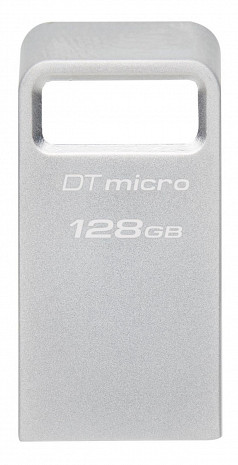 USB zibatmiņa Kingston USB 3.2 Flash Drive DataTraveler micro 128 GB, USB 3.2, Silver DTMC3G2/128GB
