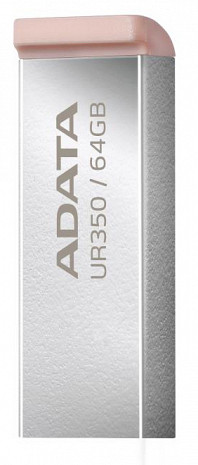 USB zibatmiņa MEMORY DRIVE FLASH USB3.2 64GB/BROWN UR350-64G-RSR/BG ADATA UR350-64G-RSR/BG