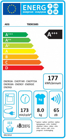 Veļas žāvētājs  T9DBC68S