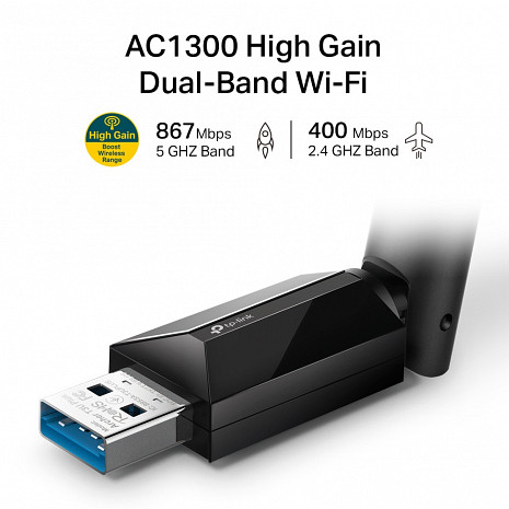 USB WiFi adapteris ARCHER T3U PLUS ARCHERT3UPLUS