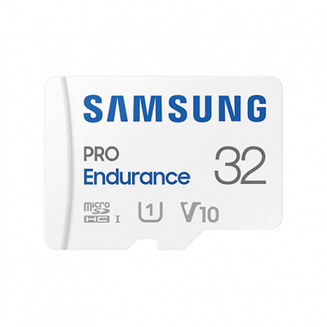 Atmiņas karte Samsung PRO Endurance MB-MJ32KA/EU 32 GB, MicroSD Memory Card, Flash memory class U1, V10, Class 10, SD adapter MB-MJ32KA/EU