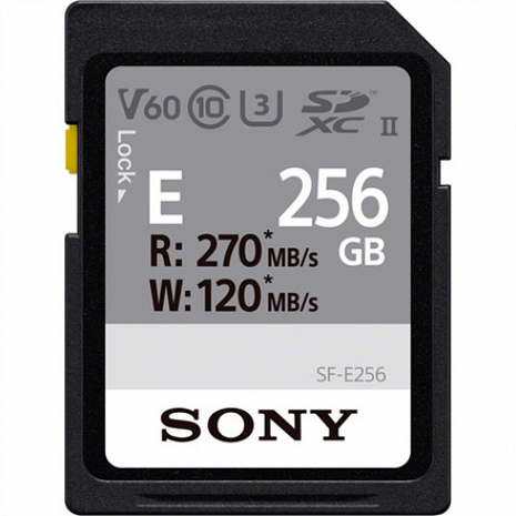 Карта памяти Sony SF-E256 256 GB, SDXC, Flash memory class 10 SFE256.AE