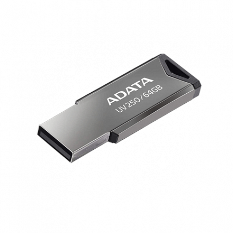 USB zibatmiņa ADATA USB Flash Drive UV250 64 GB, USB 2.0, Silver AUV250-64G-RBK