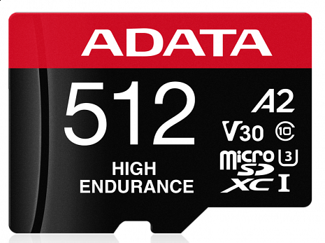 Atmiņas karte MEMORY MICRO SDXC 512GB W/AD./AUSDX512GUI3V30SHA2-RA1 ADATA AUSDX512GUI3V30SHA2-RA1