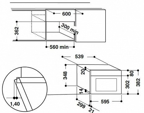 Mikroviļņu krāsns  AMW 498 NB