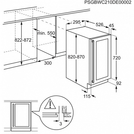 Ledusskapis  AWUS020B5B