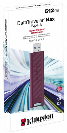 USB zibatmiņa MEMORY DRIVE FLASH USB3.2/512GB DTMAXA/512GB KINGSTON DTMAXA/512GB