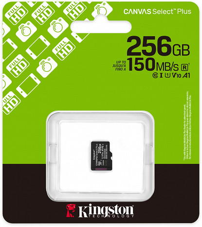 Карта памяти MEMORY MICRO SDXC 256GB UHS-I/SDCS3/256GBSP KINGSTON SDCS3/256GBSP