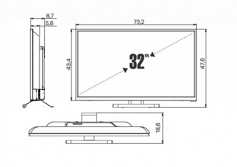 LED Televizors  SN32DSL13/0216