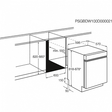 Посудомоечная машина  ESI5545LOX