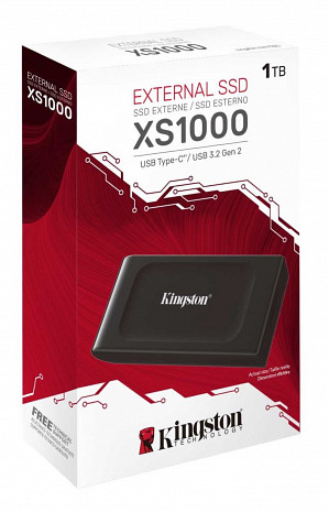 Cietais disks External SSD|KINGSTON|XS1000|1TB|USB 3.2|Write speed 1000 MBytes/sec|Read speed 1050 MBytes/sec|SXS1000/1000G SXS1000/1000G