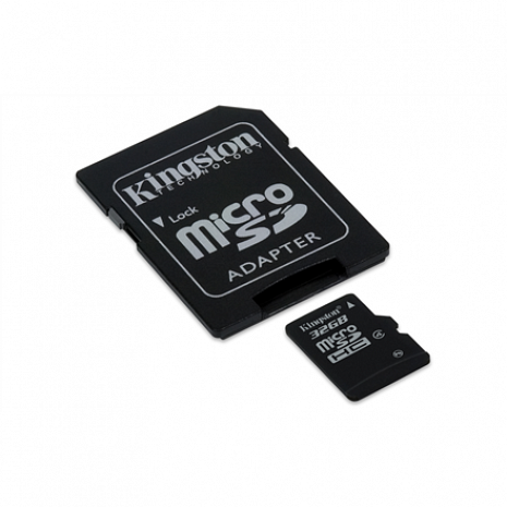 Atmiņas karte 32 GB, MicroSDHC, Flash memory class 4, SD adapter SDC4/32GB