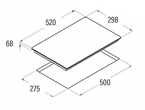 Поверхность плиты  IB 3102 BK