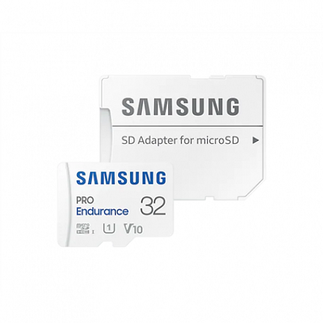 Atmiņas karte Samsung PRO Endurance MB-MJ32KA/EU 32 GB, MicroSD Memory Card, Flash memory class U1, V10, Class 10, SD adapter MB-MJ32KA/EU