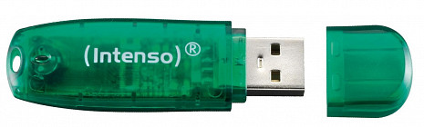 USB zibatmiņa MEMORY DRIVE FLASH USB2 8GB/GREEN 3502460 INTENSO 3502460
