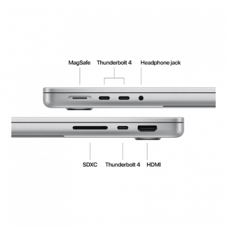 Portatīvais dators MacBook | Pro | Silver | 14 " | 3024 x 1964 pixels | Apple M4 | 16 GB | Solid-state drive capacity 512 GB | Apple M4 chip MW2W3ZE/A
