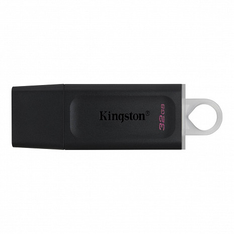 USB zibatmiņa DataTraveler Exodia USB Flash Drive 32 GB, USB 3.2 Gen 1, Black/Grey, Protective Cap, Large loop DTX/32GB