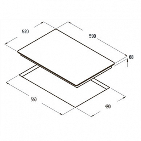 Plīts virsma  IB 604 X 08074301