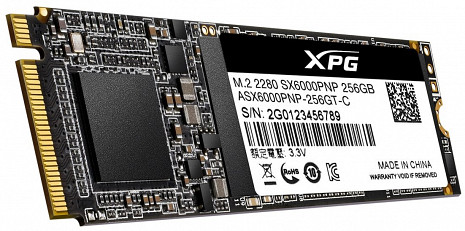 SSD disks XPG SX6000 Pro PCIe Gen3x4 256 GB ASX6000PNP-256GT-C