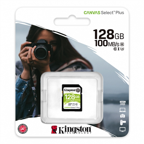 Atmiņas karte Kingston Canvas Select Plus 128GB SDHC Class 10 SDS2/128GB
