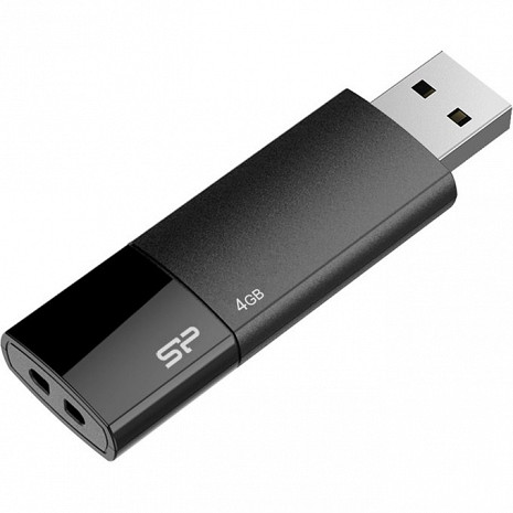 USB zibatmiņa Silicon Power Ultima U05 4 GB, USB 2.0, Black SP004GBUF2U05V1K