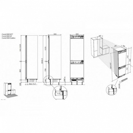 Ledusskapis  LCB-1020FNF