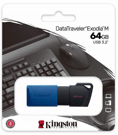 USB zibatmiņa MEMORY DRIVE FLASH USB3.2/64GB DTXM/64GB KINGSTON DTXM/64GB