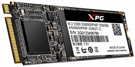 SSD disks XPG SX6000 Pro PCIe Gen3x4 256 GB ASX6000PNP-256GT-C