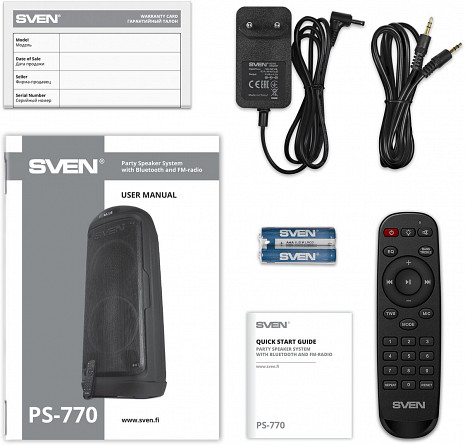 Skaņas sistēma ar karaoke  PS-770 Black