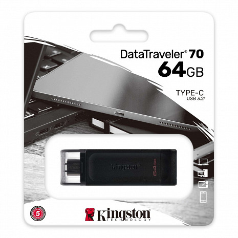 USB zibatmiņa USB-C 64GB Memory Drive Flash DT70/64GB