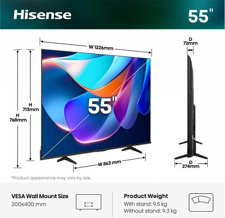 LED Televizors  55A6S