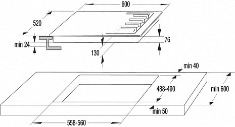 Поверхность плиты  G641BMB