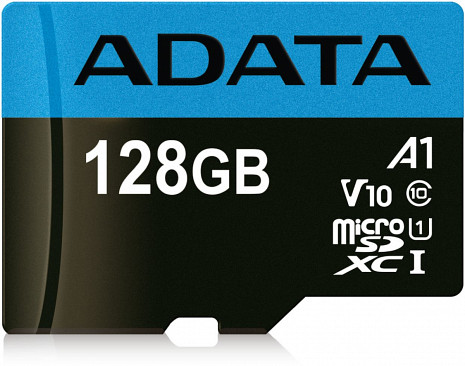 Atmiņas karte ADATA AUSDX128GUICL10A1-RA1 Memory Micro SDXC 128GB W/AD AUSDX128GUICL10A1-RA