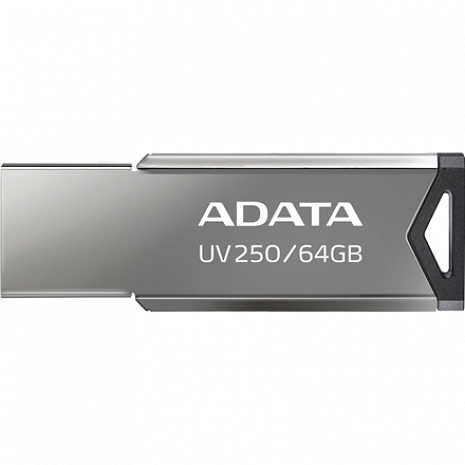 USB zibatmiņa ADATA USB Flash Drive UV250 64 GB, USB 2.0, Silver AUV250-64G-RBK