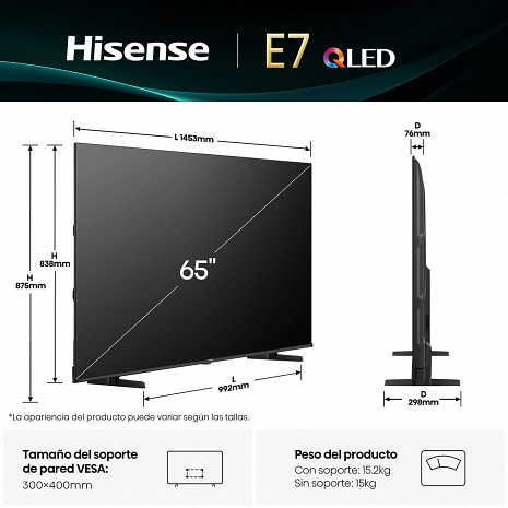 QLED Televizors  65E7Q