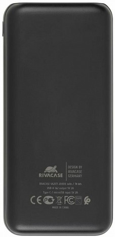 Ārējais akumulators (power bank)  VA2071 BLACK