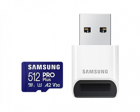 Atmiņas karte ar USB adapteri MEMORY MICRO SDXC PRO+ 512GB/W/ADAPT. MB-MD512SB/WW SAMSUNG MB-MD512SB/WW