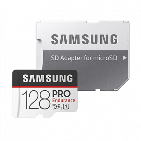 Карта памяти Samsung PRO Endurance 128 GB, MicroSDXC, Flash memory class 10, Adapter MB-MJ128GA/EU