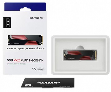 SSD disks 990 PRO with Heatsink MZ-V9P4T0GW