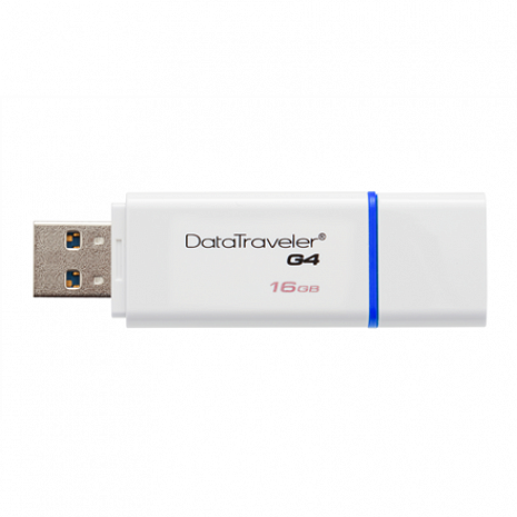 USB zibatmiņa DataTraveler I G4 16 GB, USB 3.0, White/Blue DTIG4/16GB
