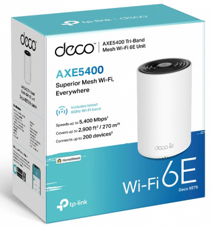 Mājas Wi-Fi tīkla sistēma (Mesh)  DECO XE75(1-PACK)