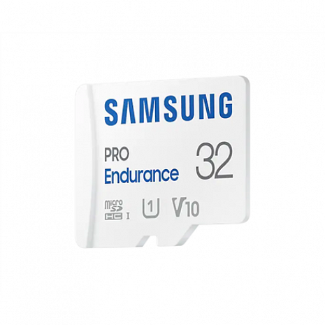 Карта памяти Samsung PRO Endurance MB-MJ32KA/EU 32 GB, MicroSD Memory Card, Flash memory class U1, V10, Class 10, SD adapter MB-MJ32KA/EU