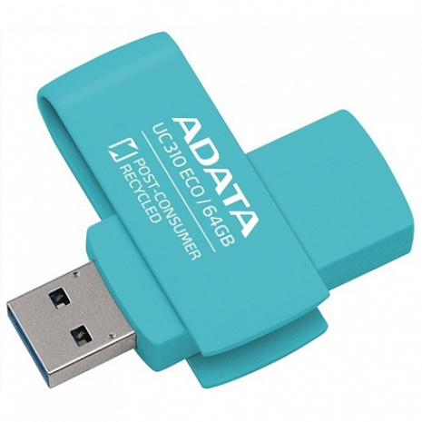 USB zibatmiņa ADATA | USB Flash Drive | UC310 ECO | 64 GB | USB 3.2 Gen1 | Green UC310E-64G-RGN