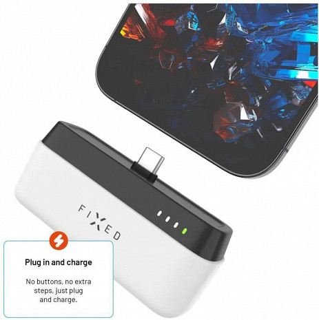 Ārējais akumulators (power bank) Zen 5 FIXZEN-5PL-WH